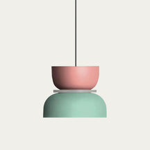 LuxeLume - Modern Color Block Pendant Light with Layered Design