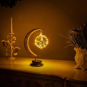 MoonAura - Dreamy moon lamp with soft glow and celestial charm