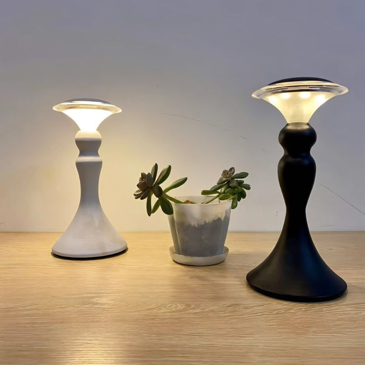 LumiHour - Vintage hourglass table lamp with touch control and adjustable brightness